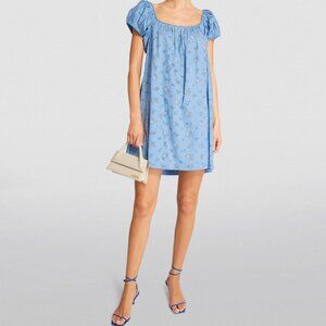 Doen Julia Blue Bouton de Rose dress